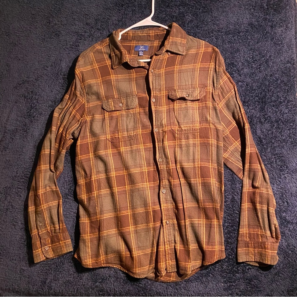 George Brown and Yellow Plaid Shirt